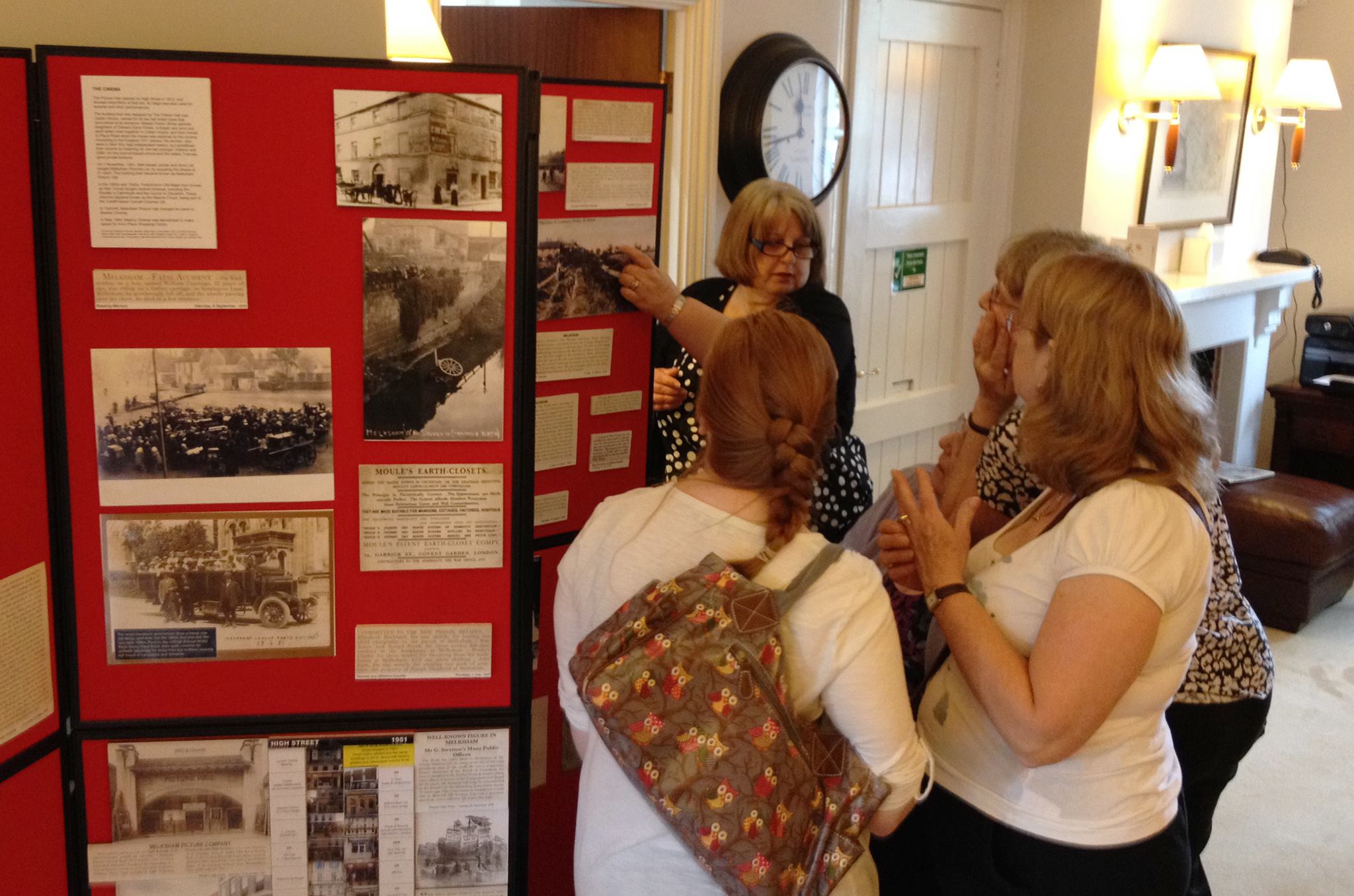 photos and documents on display